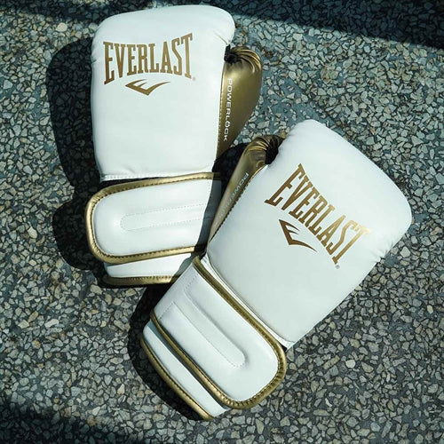 Everlast Powerlock 2R Träningshandskar - Vit/Guld