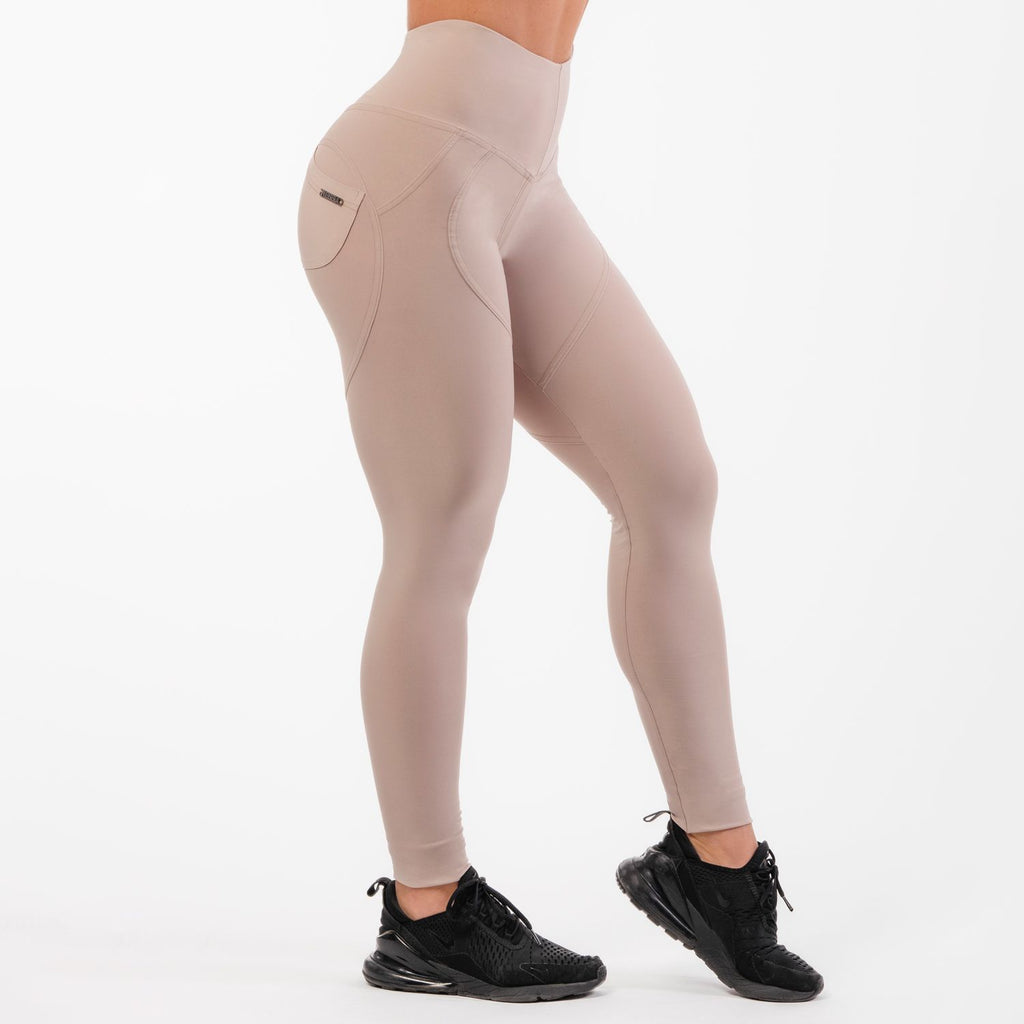NEBBIA High Waist Bubble Butt Lifting Pants - Cream - NEBBIA | Kraft & Kontroll