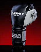 Askari Shockwave boxningshandskar i 100 % premiumläder, med GEL-vaddering som skyddar knogarna