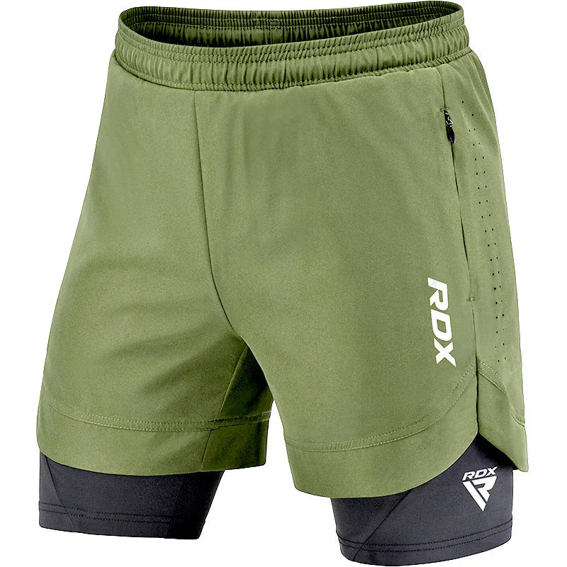 RDX T16 2-in-1 Compression MMA Shorts