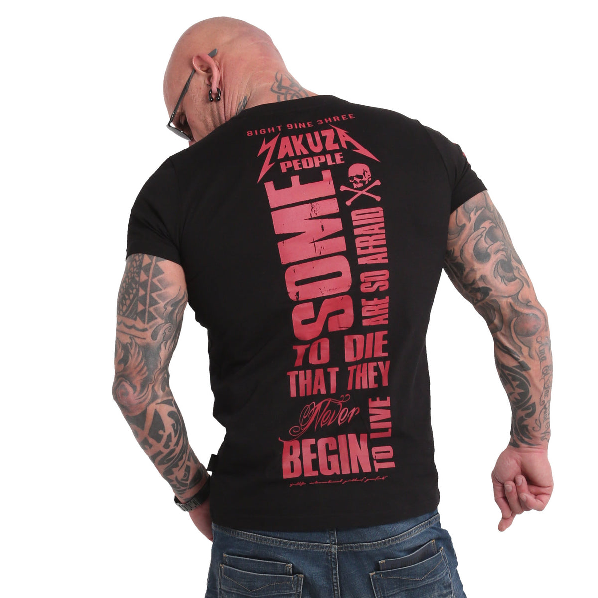 Yakuza Afraid To Die T-Shirt - Svart - Yakuza | Kraft & Kontroll