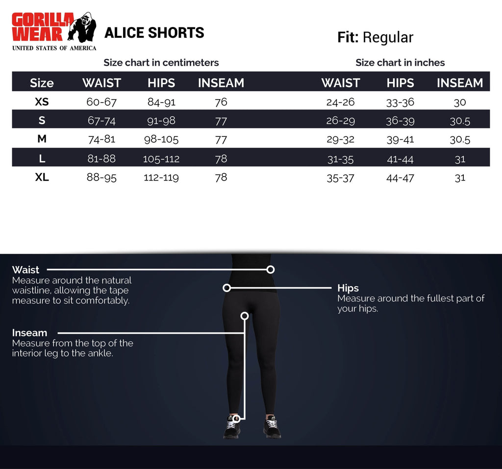 Gorilla Wear Alice Shorts - Grå - Gorilla Wear | Kraft & Kontroll