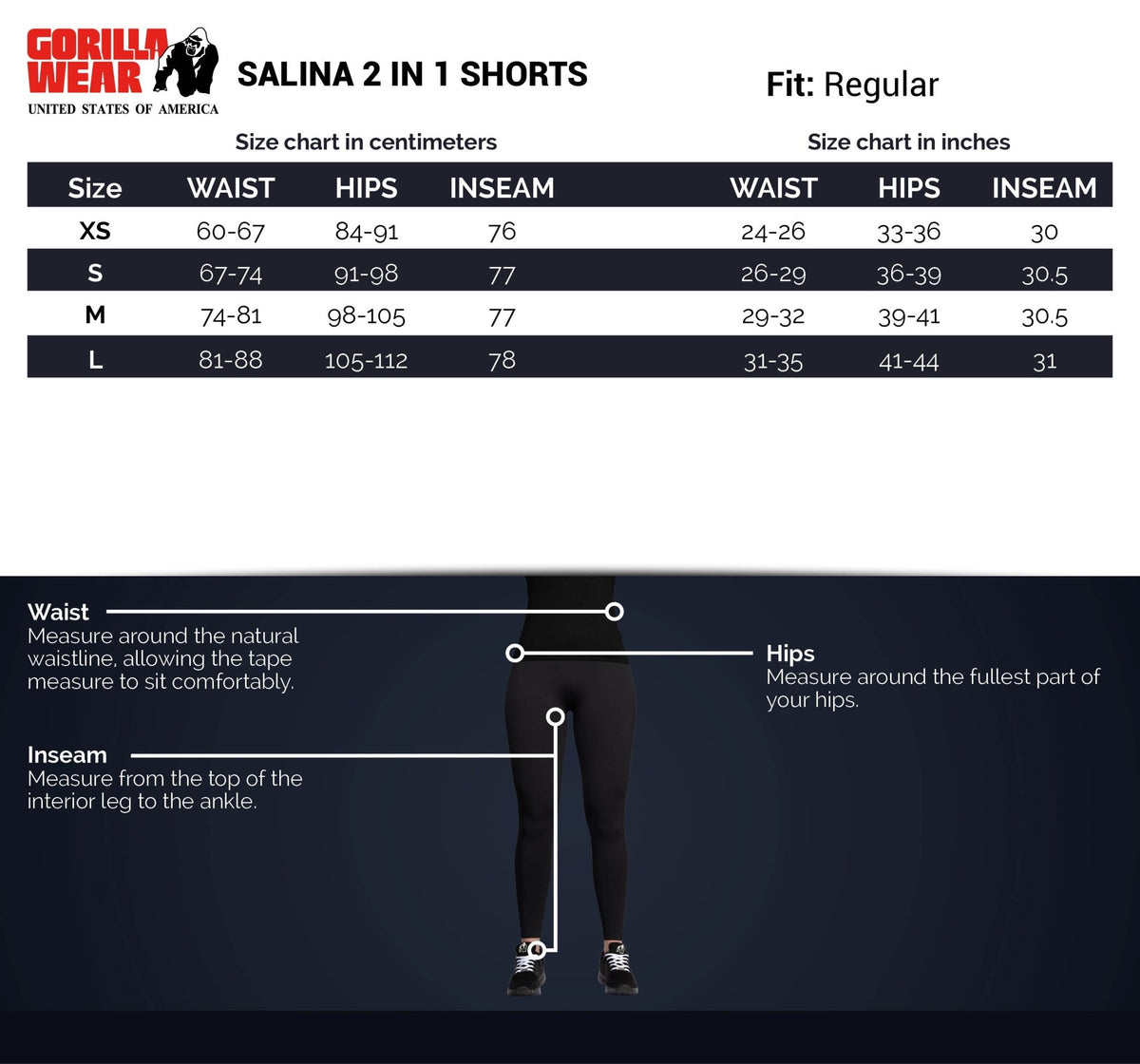 Gorilla Wear Salina 2-In-1 Shorts - Burgundy Red - Gorilla Wear | Kraft & Kontroll