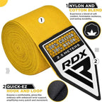 RDX Hand Wraps 2,5 m - Gul - RDX | Kraft & Kontroll