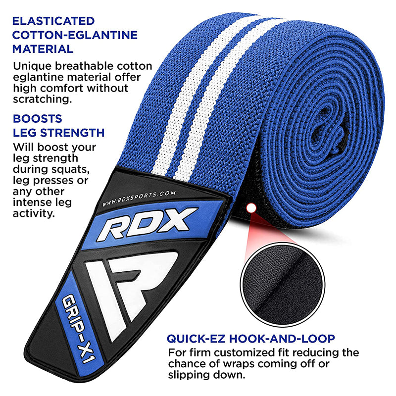 RDX K4 Weightlifting Knee Wraps OEKO-TEXÂ®Â Standard 100 certified