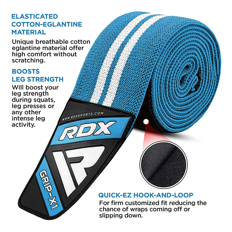 RDX K4 Weightlifting Knee Wraps OEKO-TEXÂ®Â Standard 100 certified