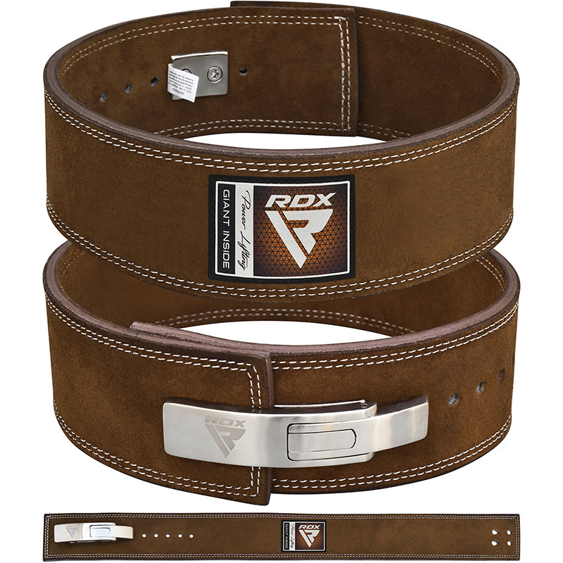RDX 4 INCH IPL / USPA & World Powerlifting Congress APPROVED Powerlifting Leather Gym Belt