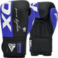 RDX F4 Boxing Sparring Gloves Hook & Loop BLUE/BLACK