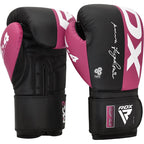 RDX F4 Hook & Loop Boxningshandskar Sparring - Rosa - RDX | Kraft & Kontroll