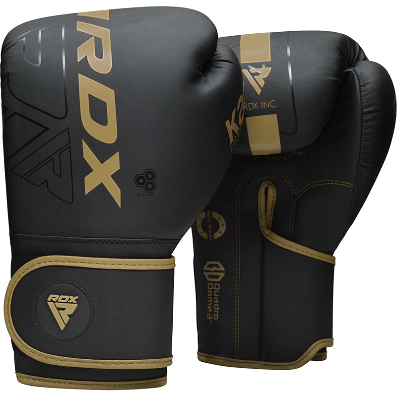 RDX F6 Kara Boxing Training Gloves Black GOLDEN