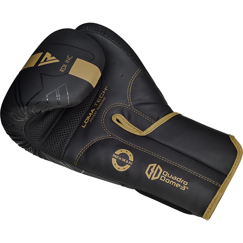 RDX F6 Kara Boxing Training Gloves Black GOLDEN