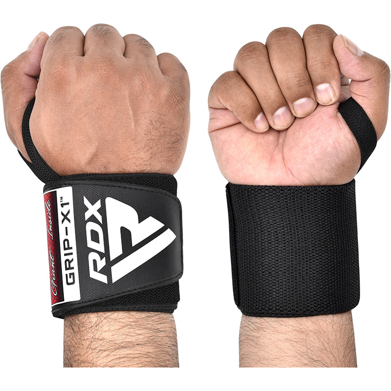 RDX W3 IPL USPA Approved Powerlifting Wrist Support Wraps with Thumb Loops OEKO-TEXÂ Standard 100 certified
