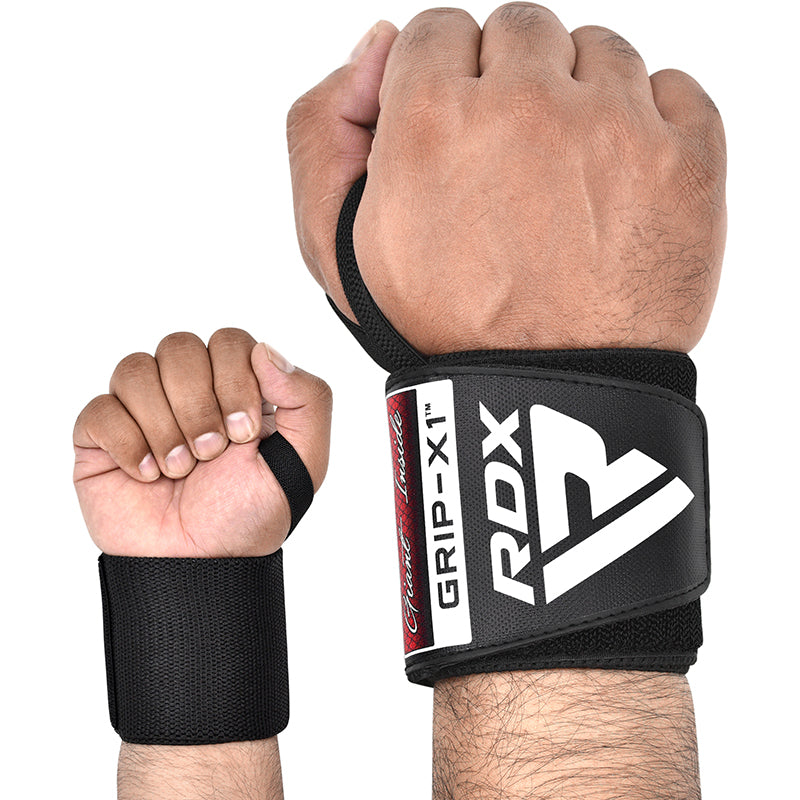 RDX W3 IPL USPA Approved Powerlifting Wrist Support Wraps with Thumb Loops OEKO-TEXÂ Standard 100 certified