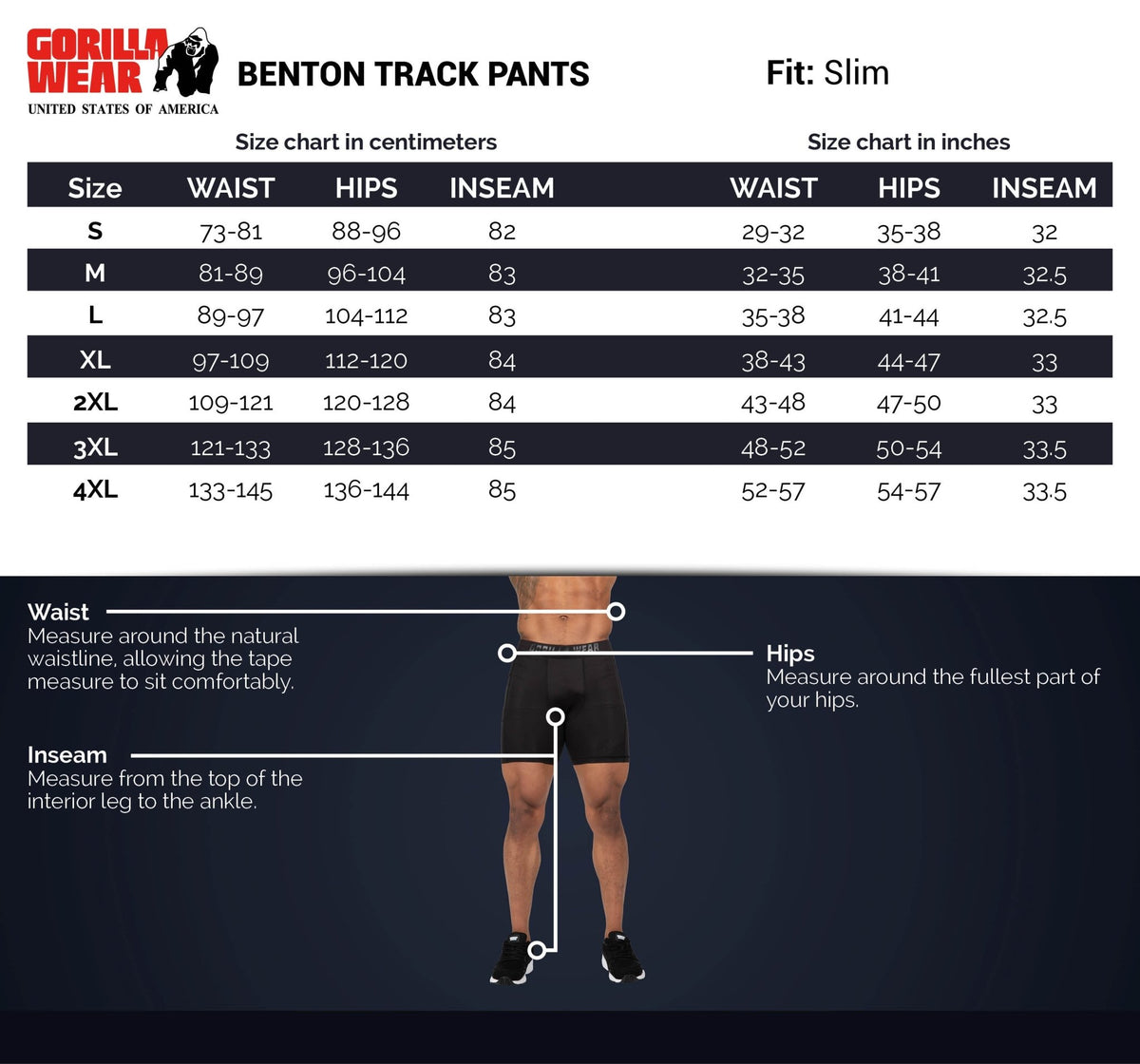 Gorilla Wear Benton Track Pants - Grå - Gorilla Wear | Kraft & Kontroll