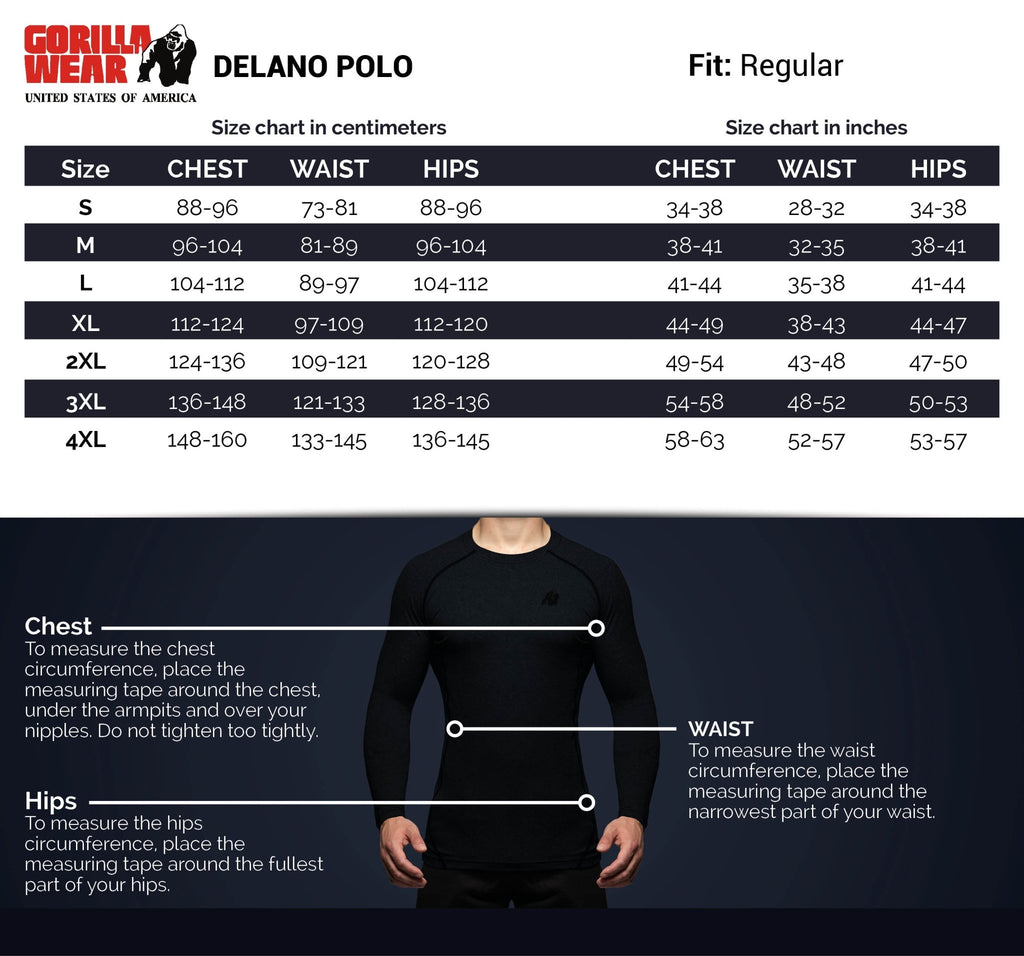 Gorilla Wear Delano Polo - Beige/Svart - Gorilla Wear | Kraft & Kontroll