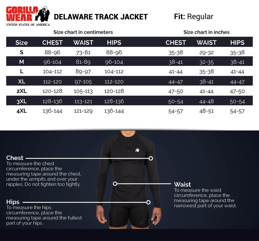 Kraft & Kontroll Delaware Track Jacket - Svart - Kraft & Kontroll | Kraft & Kontroll