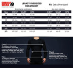 Gorilla Wear Legacy Oversized Sweatshirt - Röd/Svart - Gorilla Wear | Kraft & Kontroll