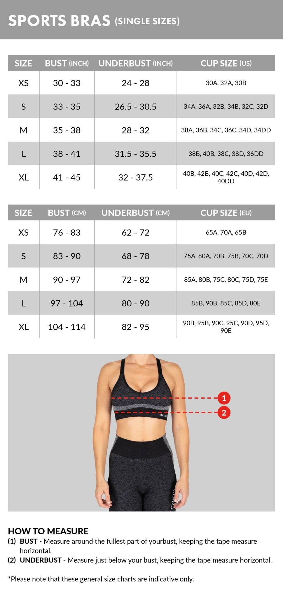 Gorilla Wear Osseo Sports Bra - Blå - Gorilla Wear | Kraft & Kontroll