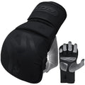 RDX T15 Noir Hybrid Mma Grappling Gloves With Best Knuckle Protection