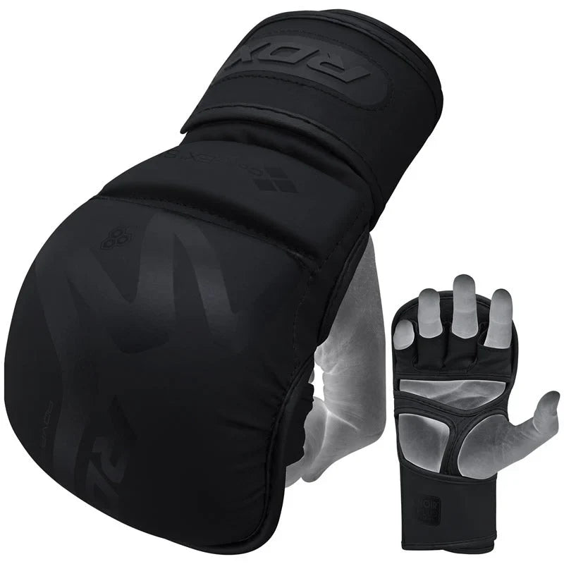 RDX T15 Noir Hybrid Mma Grappling Gloves With Best Knuckle Protection