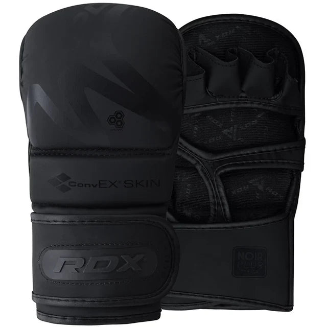 RDX T15 Noir Hybrid Mma Grappling Gloves With Best Knuckle Protection