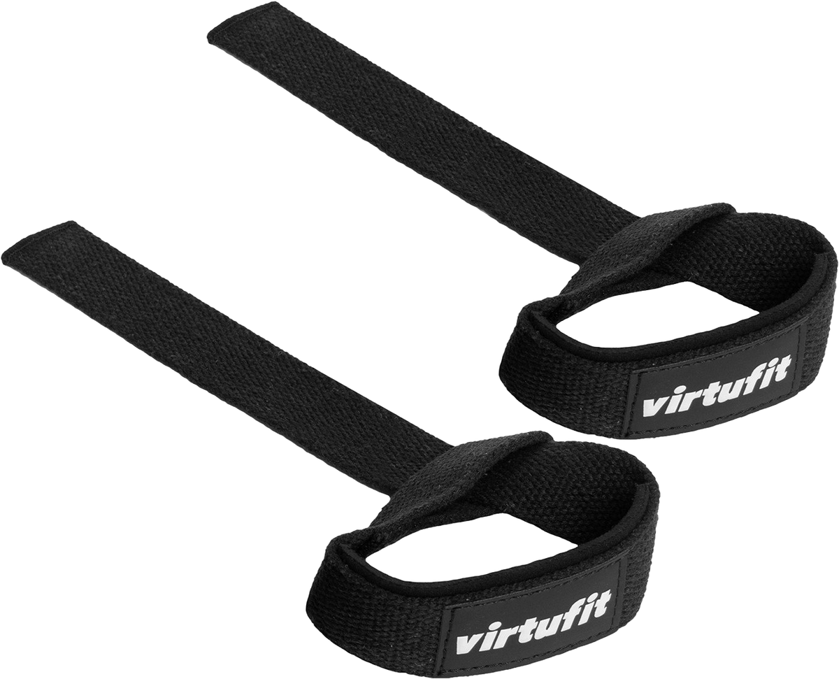 Virtufit Padded Lifting Straps - Svart