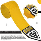 RDX Hand Wraps 2,5 m - Gul - RDX | Kraft & Kontroll